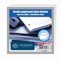Kostka Interdruk klejona 85 x 85 x 35 mm biała