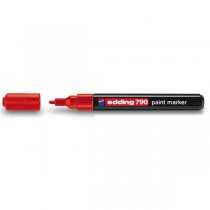 Marker olejowy Edding 790 w plastikowej obudowie czerwony