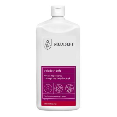 Płyn do higienicznej i chirurgicznej dezynfekcji rąk Velodes Soft 500 ml