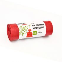 Worki na odpady medyczne Service Pack 60 l - 20 szt.