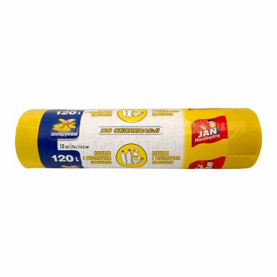 Worki do segregacji Jan Niezbędny Plastik 120L 10 szt.