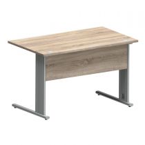 Biurko B-120-S SILVER DĄB SONOMA + SZARA PLATYNA