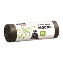Worki na śmieci SERVICE PACK 35L MOCNE LDPE