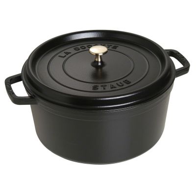Garnek żeliwny okrągły STAUB 40509-863-0 - czarny 8.35 ltr