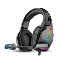 Słuchawki gamingowe REAL-EL GDX-7780 SURROUND 7.1 (black, RGB, z wbudowanym mikrofonem)