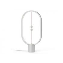 Lampa stołowa allocacoc Heng Balance Lamp Ellipse Plastic USB DH0040WT/HBLEUB (1,5m  Biały ciepły)