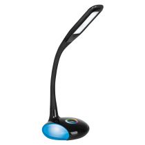 Moderní vícebarevná RGB LED stolní lampa Activejet VENUS RGB černá s funkcí nočního světla
