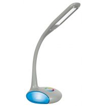 Nowoczesna lampka na biurko wielokolorowa RGB LED Activejet VENUS RGB szara z funkcją oświetlenia nocnego