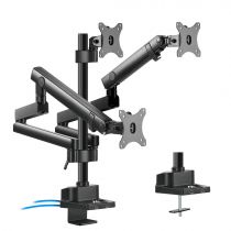 Uchwyt biurkowy do 3 monitorów Maclean MC-811 (biurkowy  17" - 27"  max. 20kg)