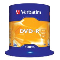 Płyta DVD Verbatim 43549 (4,7GB  16x  100szt.  Cake)