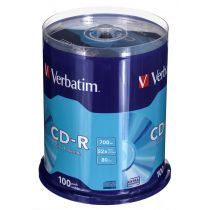 Płyta CD Verbatim 43411 (700MB  52x  100szt.  Cake)