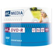 MY MEDIA DVD-R 4.7GB X16 PRINTABLE WRAP (50 SPINDLE) 69202