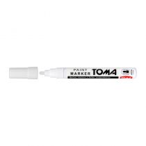 Tom Oil Marker bílý kulatý hrot 2-3 mm TO-0440