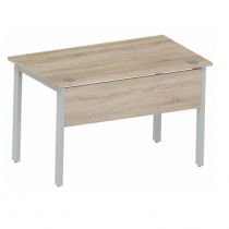Biurko B-120 FE SILVER DĄB SONOMA + SZARA PLATYNA