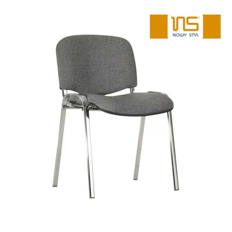 Krzesło NOWY STYL Iso Chrome splot szaro-czarny C-73