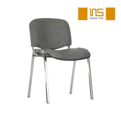 Krzesło NOWY STYL Iso Chrome splot szaro-czarny C-73