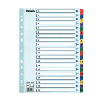 Esselte Mylar podložky s číslami A4 1 - 20