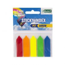 D.RECT Indexovacie karty 45x12MM PP5x25K Šípky