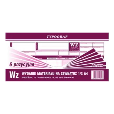 WZ (6 pozycyjne) 1/3 A4