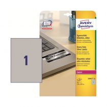 Odolné etikety Avery Zweckform 210 x 297 mm stříbrné