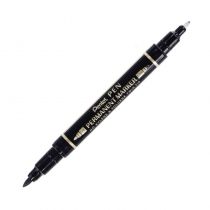 Cienkopis Pentel Permamentny Dwustronny BLN75W-A Czarny