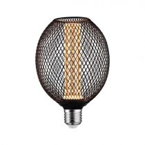 Źródło światła LED METALLIC GLOW GLOB czarny Spiral E27 4,2W 200lm 1800K 230V