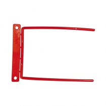 Klipsy Archiwizacyjne Q-CONNECT D-Clip Czerwony 100 szt.