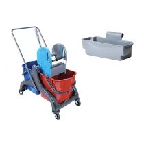 Wózek sprzątający Saturn 2x20L + koszyk na chemię