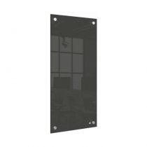 Mała podłużna szklana tabliczka suchościeralna Nobo czarna 300 x 600 mm 1915609