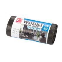 Worki na śmieci biurowe Bratek 35L 50 szt.