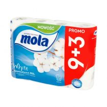 Papier toaletowy Mola bawełniana biel 12 szt.