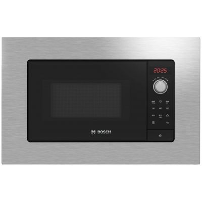 Bosch Kuchenka mikrofalowa BFL623MS3 do zabudowy, 20 L, 800 W, Stal nierdzewna