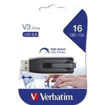 USB DRIVE 3.0 V3 16GB/GREY SLIDE + LOCK