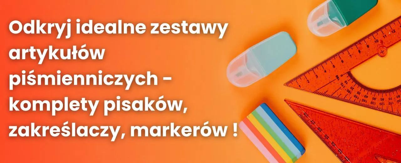 Odkryj idealne zestawy artykułów piśmienniczych - komplety pisaków, zakreślaczy , markery i wiele więcej!