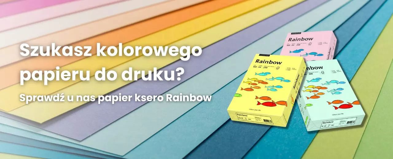 Szukasz kolorowego papieru do druku? Sprawdź u nas papier ksero Rainbow