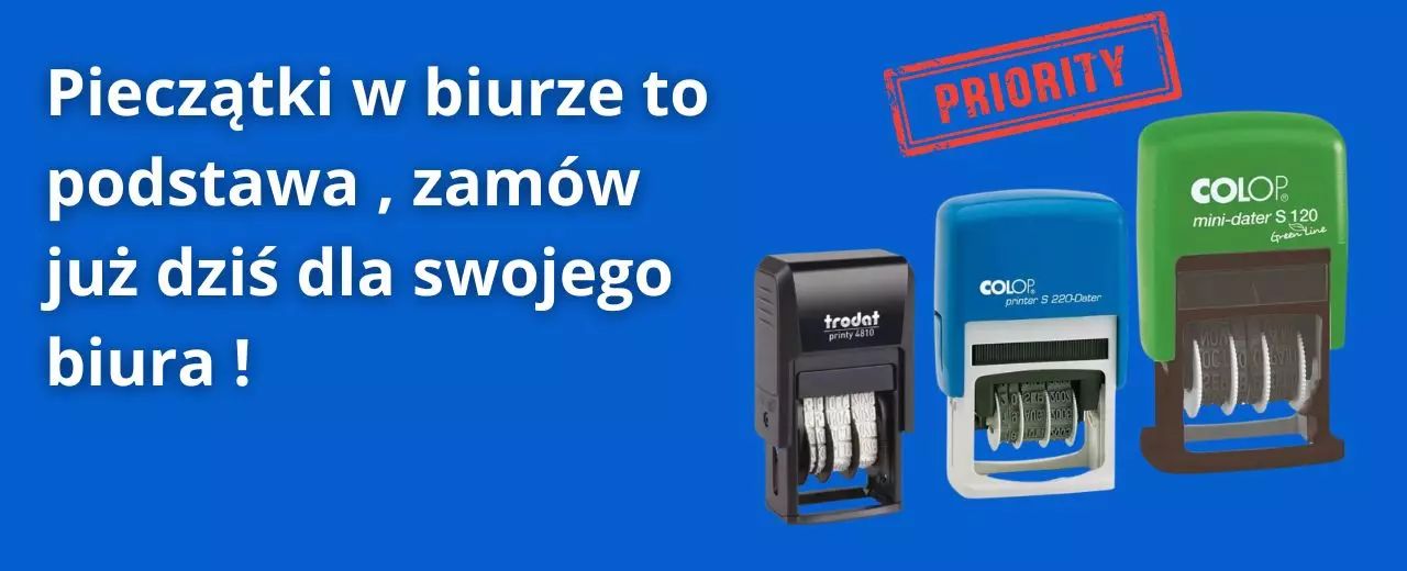 Pieczątki w biurze to podstawa , zamów już dziś  dla swojego biura !