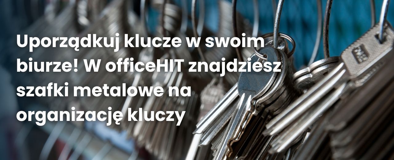 Uporządkuj klucze w swoim biurze! W officeHIT znajdziesz szafki metalowe na organizacje kluczy